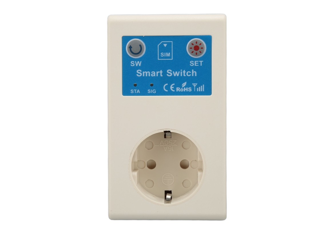 Enchufe Inteligente De 16 A Con Control Remoto Mediante Sms Para Bomba De Agua Con Alarma.