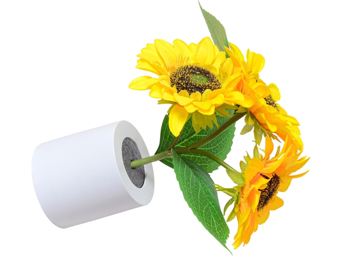 Lámpara de noche LED con forma de girasol, 3 bombillas, luz decorativa cálida para dormitorio u oficina SFUSHOS
