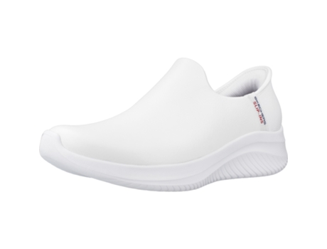 Zapatos de Mujer SKECHERS Slipins Ultra Flex All Tecido Blanco (40)