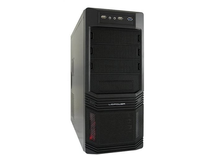 Caja PC LC-POWER Pro-925B + LC600-12 (ATX Mid Tower - Negro)