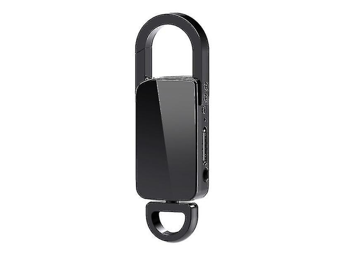 Llavero Grabador Activación Grabación De Audio Unidad Flash Usb Reproductor Mp3 Portátil 32Gbnegro YEMAESRE