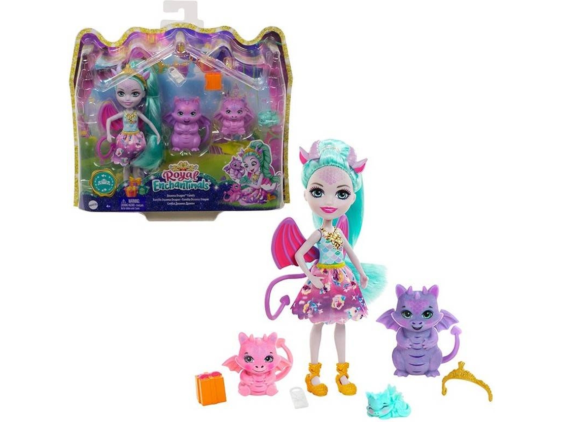 Muñeca ROYAL ENCHANTIMALS Familia de Dragones (Edad Mínima: ‍4 Años)