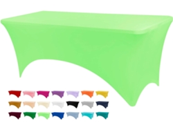 Mantel Rectangular Elástico De Spandex Para Bodas, Banquetes Y Fiestas (verde Claro/122x75x75cm) Gertiz