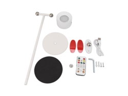 Lámpara De Mesa Doble Cabezal Recargable Por Usb, Rotación Magnética 360 Grados, Pie Led Para El Hog