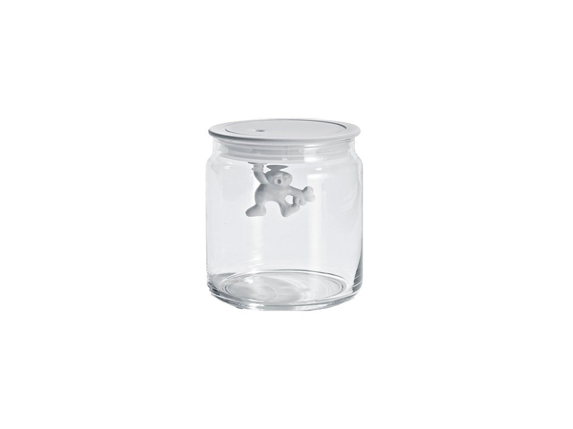 Tarro con Tapa HermÃ©tica Blanco 700Ml - Gianni A Little Man Holding On Tight A DI ALESSI