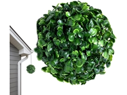 Esfera Artificial Con Forma: Esfera Verde Artificial Para Jardín, Decoración De Pared, Decoración De Techo De Árbol,