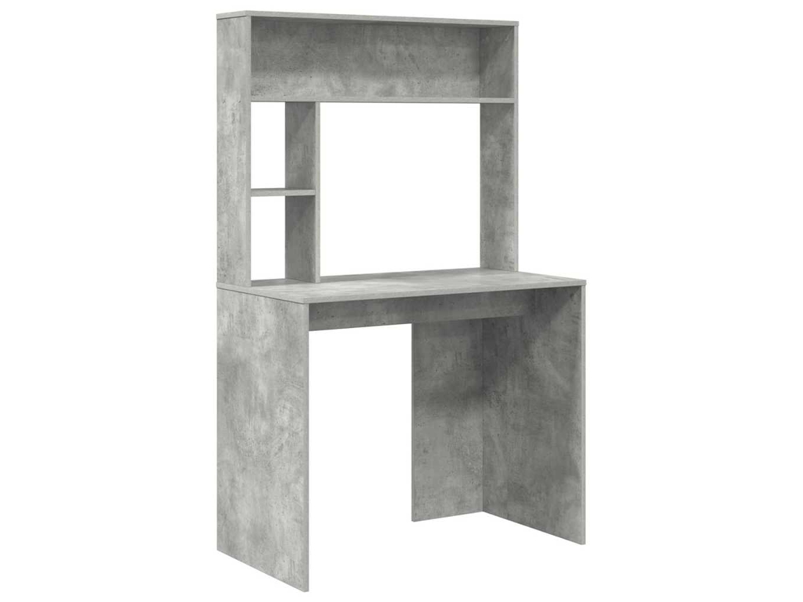 Maison Exclusive - Escritorio Gris Concreto 91 X 50 X 149 Cm Madera De Ingeniería