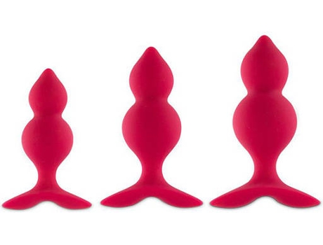 Estimulador FEELZTOYS 3 Plugs Anales Bibi Rosa