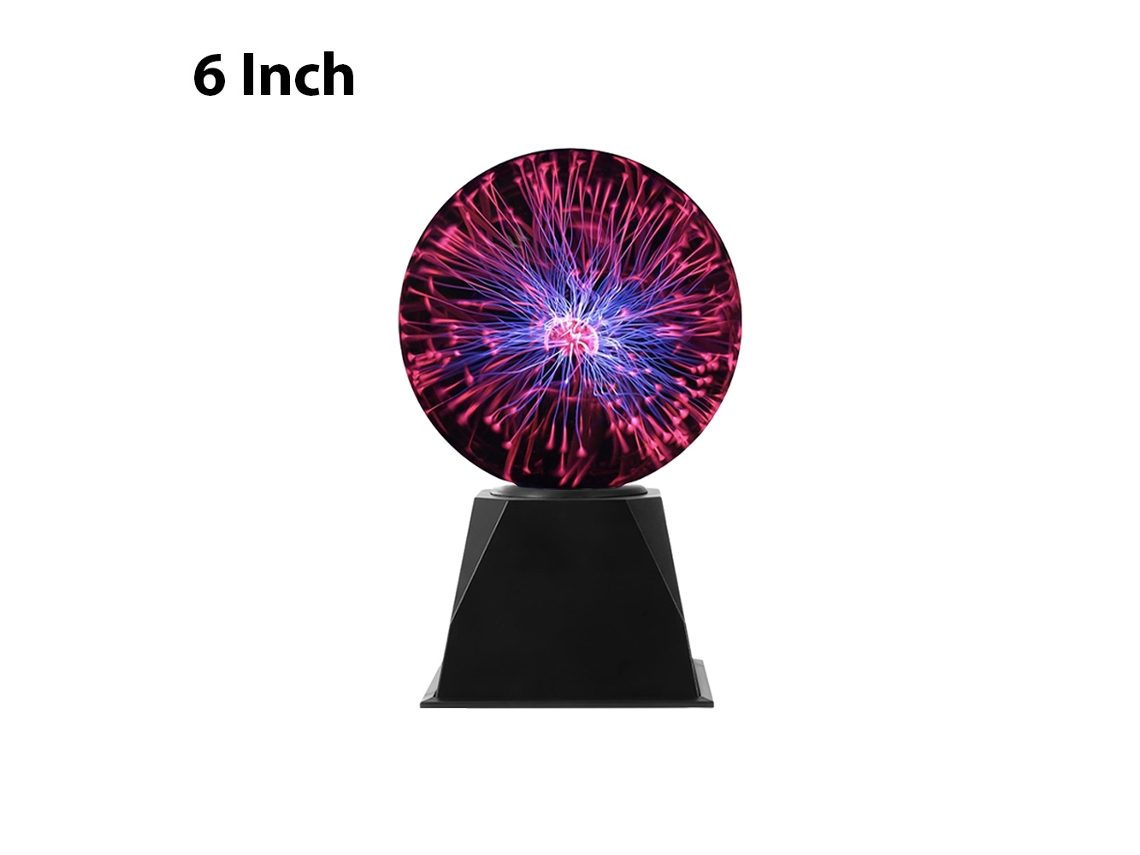 Bola De Plasma De 6 Pulgadas, Sensible Al Tacto, Con Conexión Usb, Ideal Para Decoración Y Regalos.