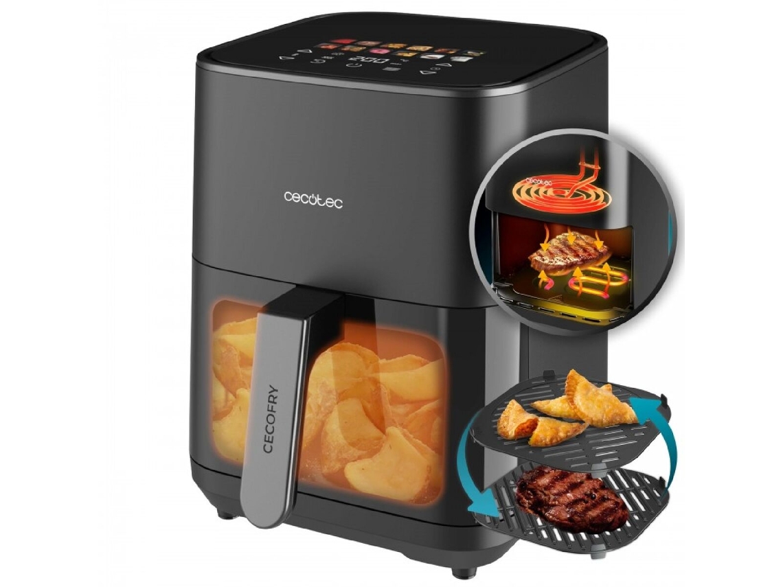 Freidora de Aire CECOTEC Cecofry&Grill Duoheat 4000
