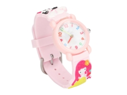 Reloj GOKOCO 3D resistente al agua con estampado de gatitos, para niñas de 3 a 8 años.