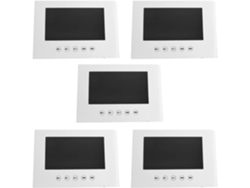 5 Tarjetas De Folletos De Video De 7 Pulgadas Para Presentaciones, Reproductor De Publicidad Digital, Mensaje