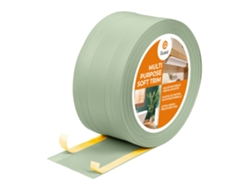 Zócalo de PVC W4 2 en 1, 1 x 110 mm, 5 m, autoadhesivo, revestimiento, flexible para suelo y pared, verde Chiaro Quest