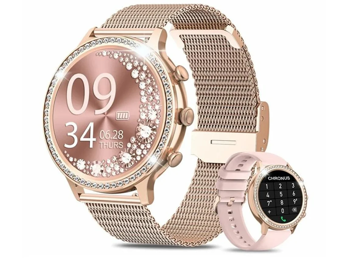 Smartwatch CHRONUS Sw/221115/R26 (Android y IOS - Oro Rosa)