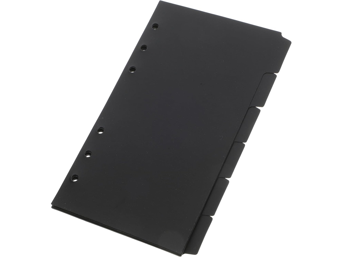 Mini carpeta transparente de PVC con 3 anillas, tamaño pequeño, ideal para la oficina y la escuela.