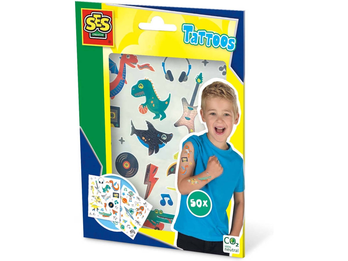 Juego Criativo SES Kit de Tatuajes (Edad Minima: 3 años)