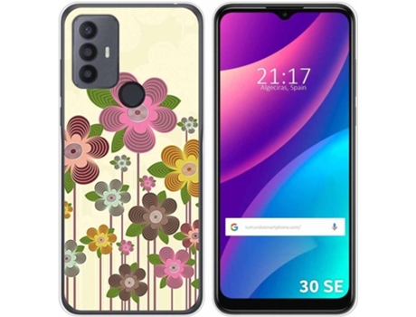 Carcasa para TCL 30 SE TUMUNDOSMARTPHONE Dibujos Primavera En Flor Multicolor