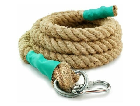 Cuerda de Escalada con Mosquetón, Cuerda de Batalla de Entrenamiento de Potencia - Cuerda para Entrenamiento Muscular, Entrenamiento de Fuerza-30mm...