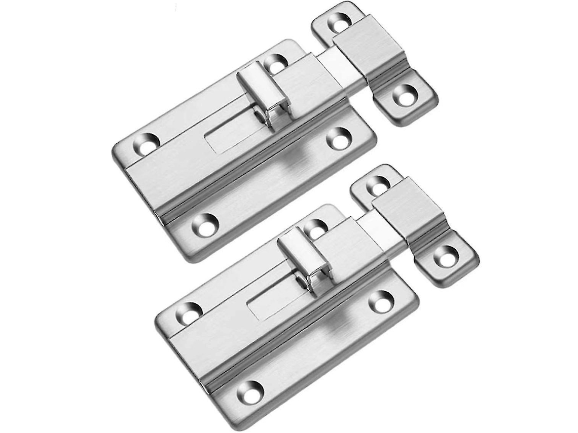 Cerradura Deslizante De Acero Inoxidable Para Puertas Torre Bolt Fuerte 2 Piezas Con Tornillos Seguridad Privacidad Interior