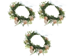 Tiara Nupcial De 3 Piezas Para Bodas, Ideal Para Celebraciones Y Fotos.