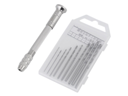 Taladro Helicoidal Manual Con Portabrocas Ancho Y 10 Brocas Hss Para Taladrar En Madera.