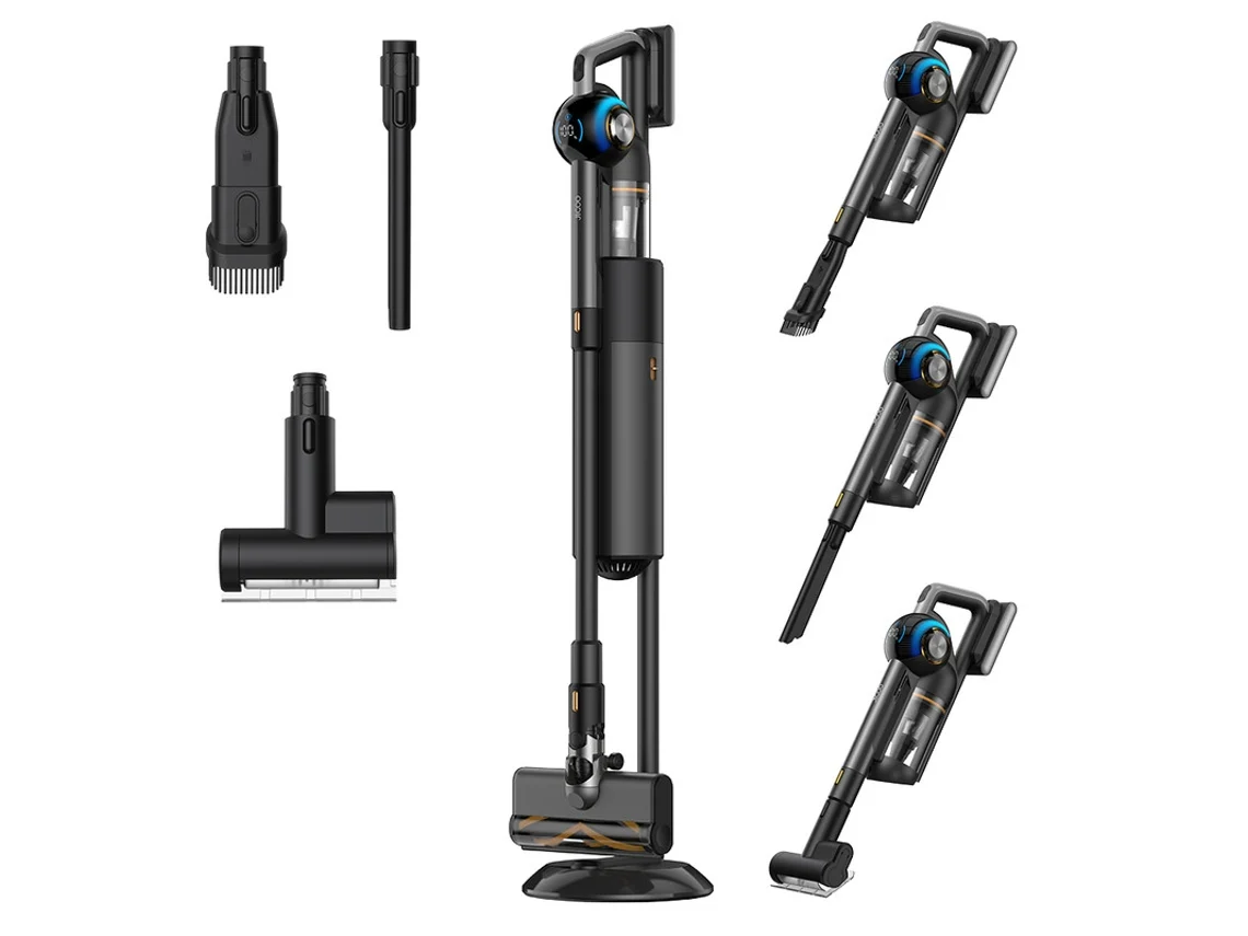 Aspiradores Verticals Jigoo V700 Sin Cable Con Estación De Carga Capacidad De Polvo 2.5l Colecta Automática De Polvo Potencia De Succión 33kpa