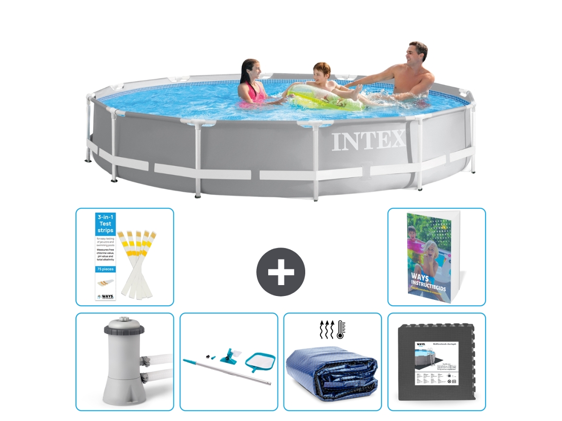 Intex Piscina Prism Frame Redonda - 366x76 Cm - 7-peças S217