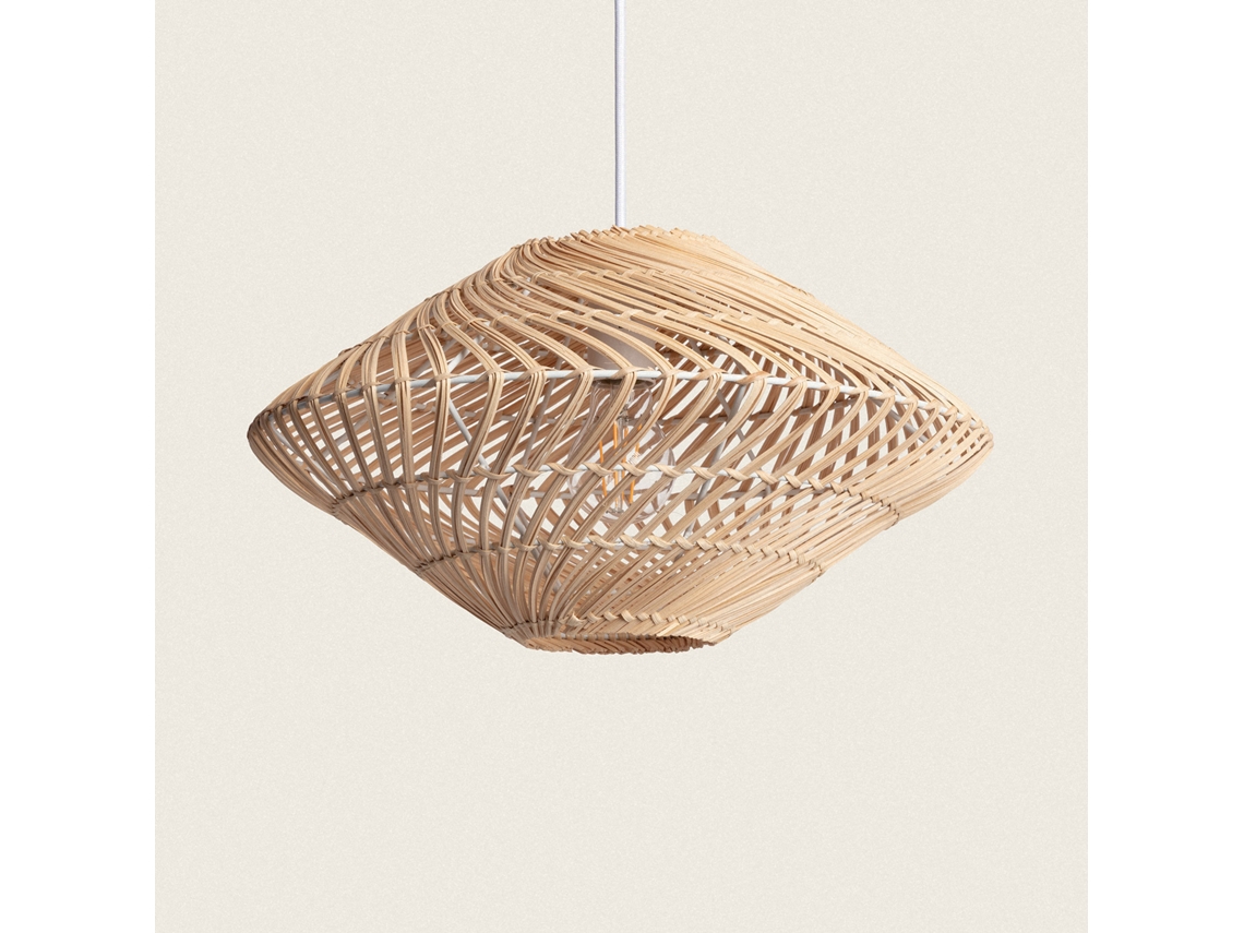 LEDKIA Lámpara Colgante Ratán Towamba Natural
