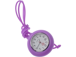 Reloj Bolsillo Redondo Silicona Enfermeras Movimiento Cuarzo Diseño Compacto Ligero Monitorización Médica