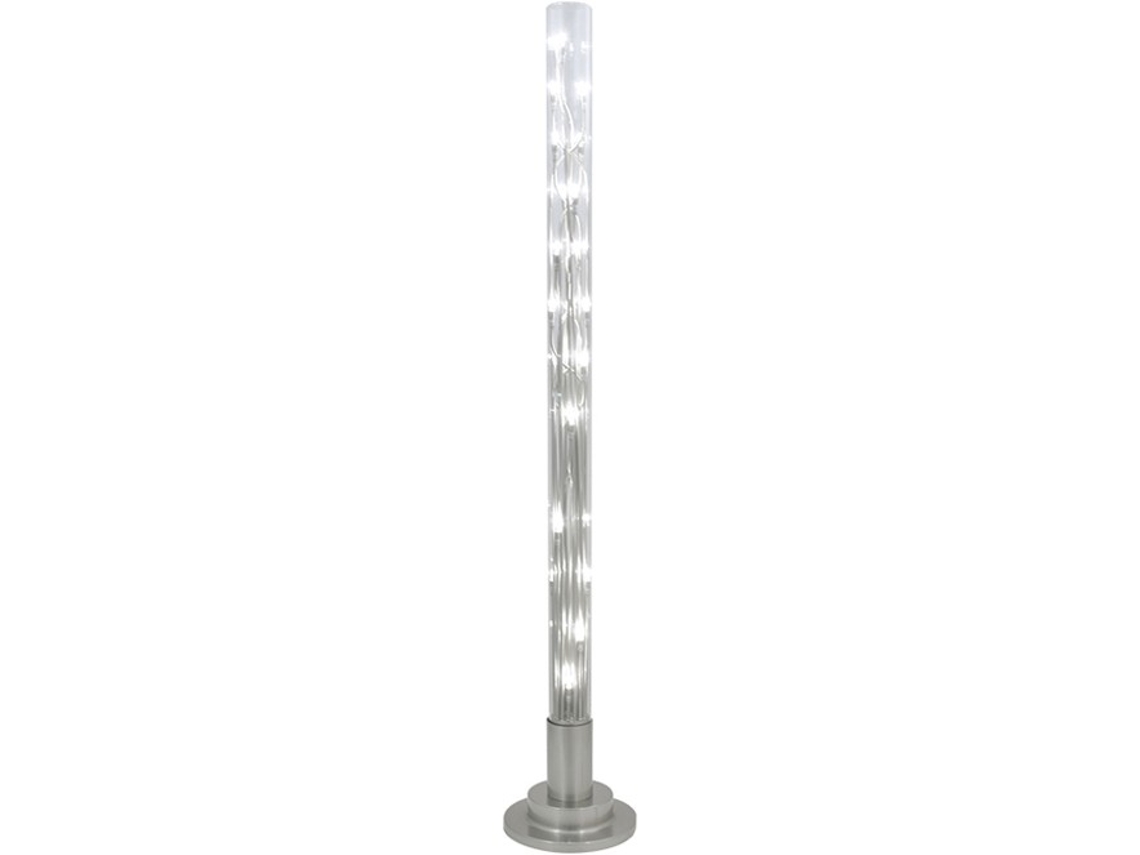 Lámpara de Pie Márcia 24Xg4 12V Alt.151Xd.26Cm Metalvidrio Transparente/Níquel FERRIMEX