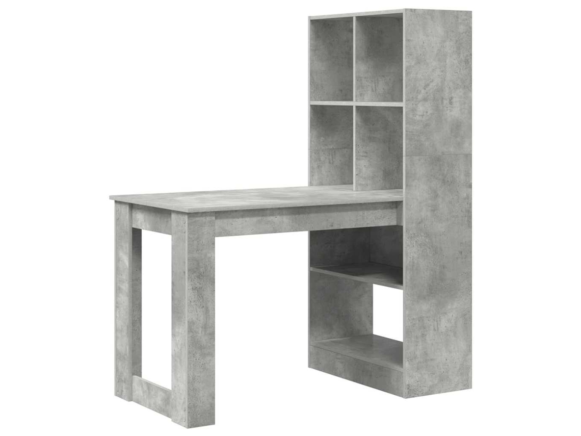Escritorio | Escritorio gris de 122 x 67 x 145 cm, madera tratada.