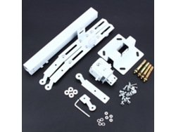 Suporte De Teto Parede Extensível Para Projetor Lcd Led Com Inclinação Aço Branco 43-65cm 25kg