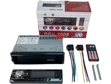 Radio para Coche Bluetooth 5.0 Extraible antirrobo, FM 60Wx4, Manos Libres, Mando a Distancia, MP3, USB, iOS y Android (NO CD) COSHANO
