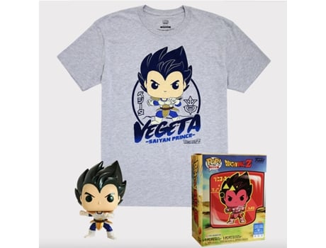 Funko Pop! Conjunto Figura de Vegeta con camiseta - Edición Especial