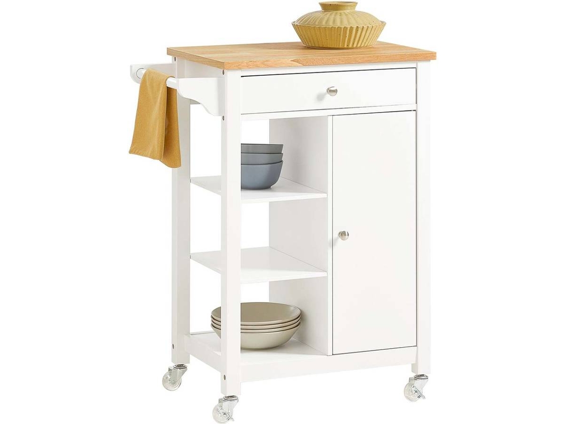 Carrito de Cocina SOBUY FKW46-WN (MDF - 68x40x86 cm)