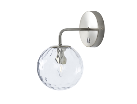Lámpara de Pared TEAMSON HOME (Metal - Plateado - 26,2 cm)