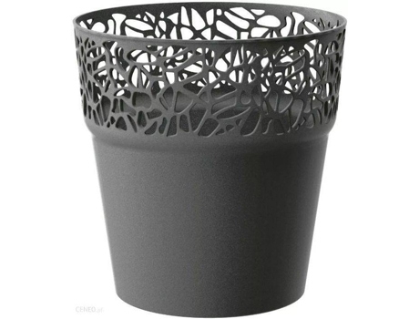 Maceta PROSPERPLAST Naturo (Gris - 14.5 x 14.5 x 14.8 cm)