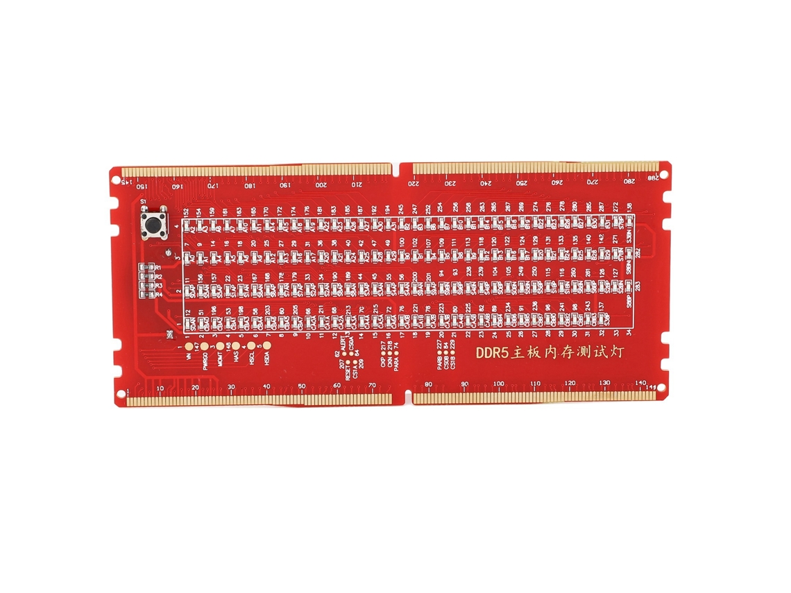 Tarjeta de prueba para ranura de memoria DDR5 para placa base de escritorio con luz LED para mantenimiento