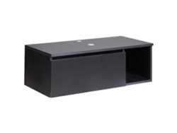 Mueble de baño de pared Beliani Rupanco De Negro 80x40x37