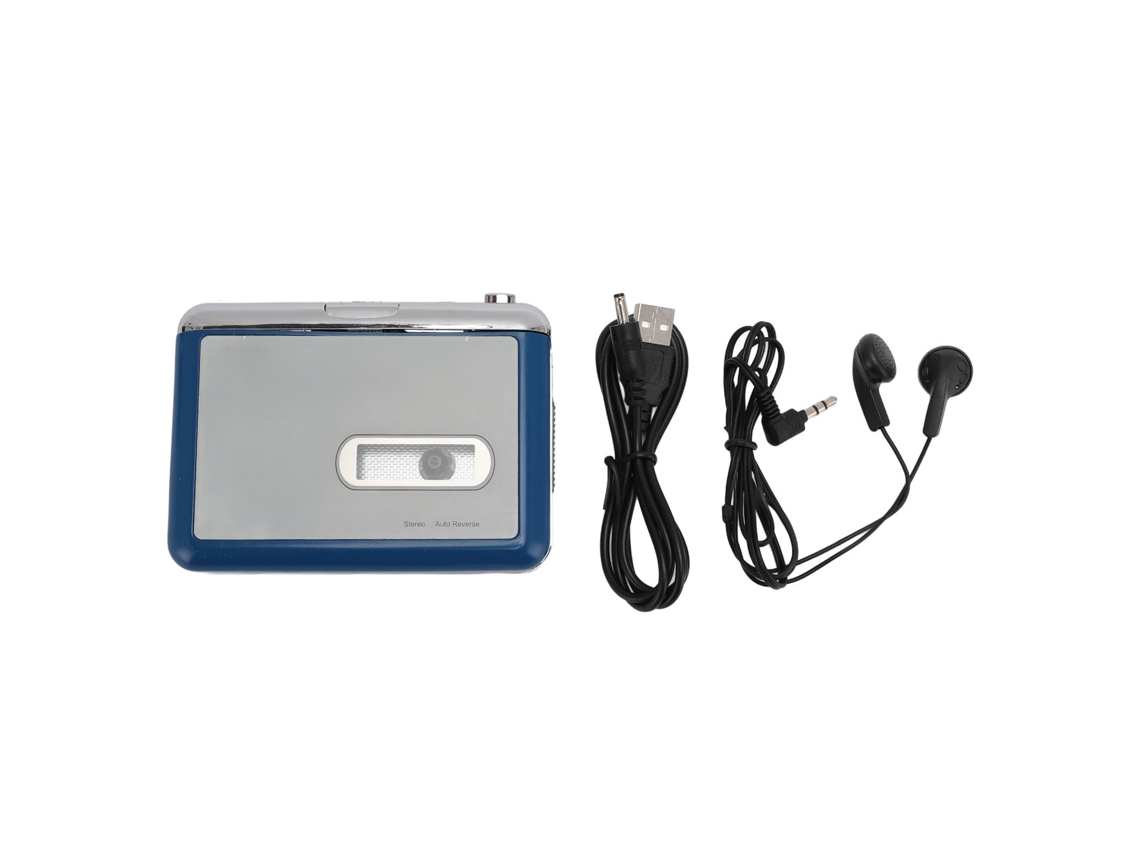 Reprodutor De Cassete Portátil Bluetooth Conversor De Fita Para Mp3 Com Jack De Fone De Ouvido