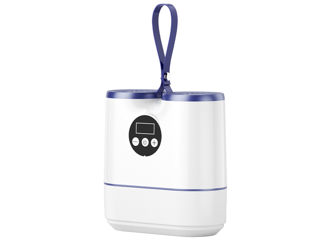 Minisecador de pelo retráctil inteligente SFUSHOS con temporizador para esterilización y desodorización, ideal para uso doméstico (blanco)