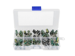 Kit De 100 Condensadores Electrolíticos De Audio, 10 Valores, 10v-63v, 10uf-470uf, Para Proyectos De Bricolaje.