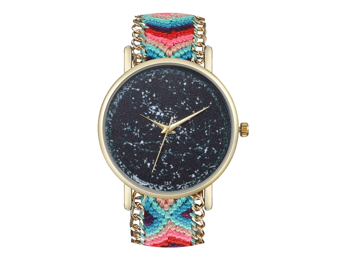 Reloj De Pulsera Unisex De Cuarzo A La Moda Con Cordón De Lana - Regalo