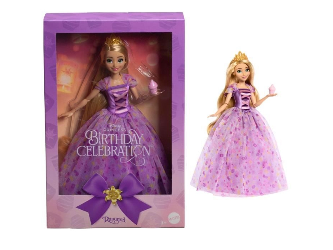 Muñeca de fiesta de cumpleaños de la PRINCESA DISNEY Rapunzel inspirada en la película - HYC38