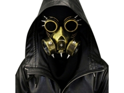 Máscara De Guerrero Esqueleto Con Gafas Steampunk Para Accesorios De Disfraz De Cosplay De Halloween