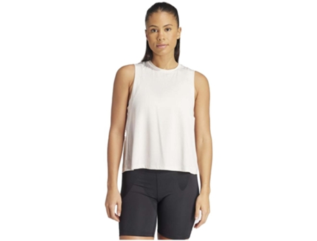 Camiseta de Mujer ADIDAS Corta Studio Tank Blanco (XS)