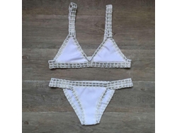 2026-bikini De Crochet Para Mujer Biquini Brasileño Sexy Bandage 2023 Bañador Sin Armadura Talla Normal