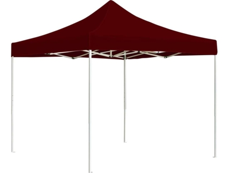 vidaXL Carpa plegable profesional de aluminio color burdeos 2x2 m