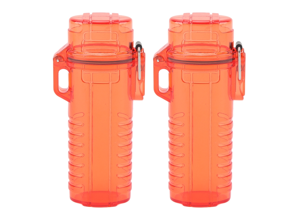 Estuche impermeable para encendedor, protector transparente, ergonómico para un manejo cómodo, reciclable.