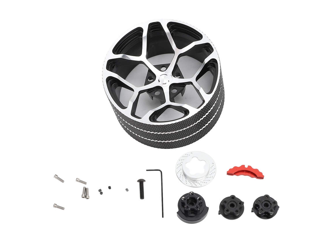 Volante Metálico Para Transmisor De Control Remoto Futaba Dumborc Radiolink Wfly Rc - Negro